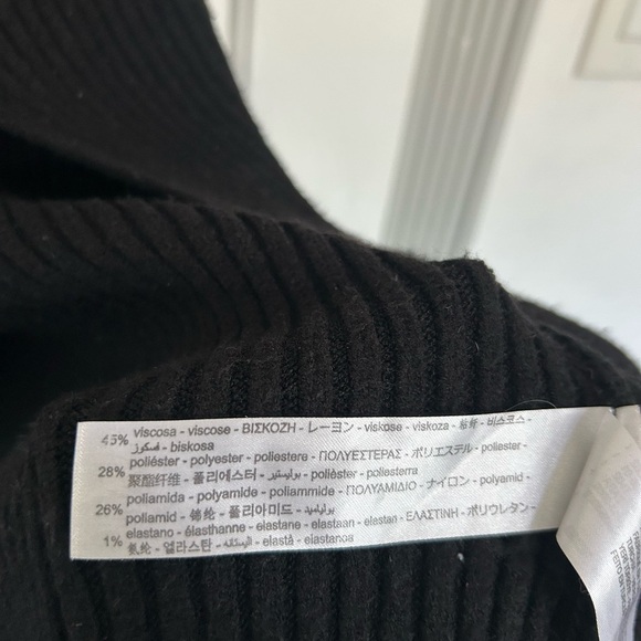 Zara ribbed knit slit midi skirt size small NWOT - Picture 9 of 9